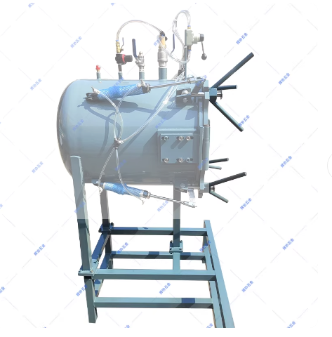 厂家直销自动锁螺丝覆膜桶压力缸卧式碳钢覆膜桶支持定制